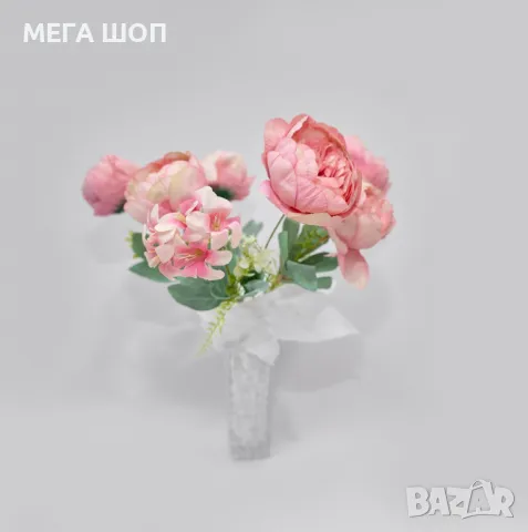 Изкуствени букети с божури – Елегантна и вечна красота за всяко пространство, снимка 4 - Изкуствени цветя - 50346217