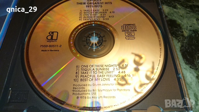 Eagles - Greatest Hits 1971-1975, снимка 4 - CD дискове - 44977445