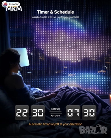 Светлина завеса с Wifi 540LEDs 1.50 х 2 м - програмируема Lphianx, снимка 4 - Лед осветление - 52598327