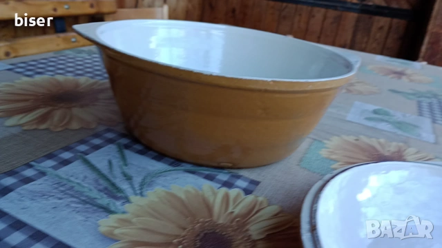 ЧУГУНЕНА  ЕМАЙЛИРАНА  ТЕНДЖЕРА, снимка 5 - Съдове за готвене - 53620071