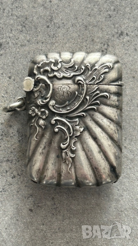 Сребърна кутия за кибритени клечки, снимка 1 - Колиета, медальони, синджири - 44968694