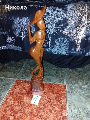 Женски дървени пластики, снимка 2 - Декорация за дома - 50693282