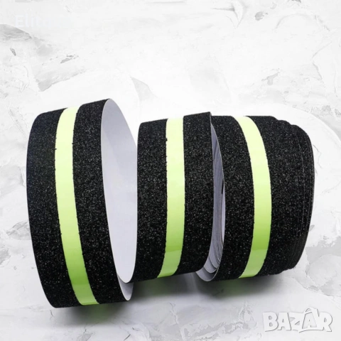 Противоплъзгаща флуоресцентна лента 5 м x 5 см , снимка 2 - Други стоки за дома - 54219567