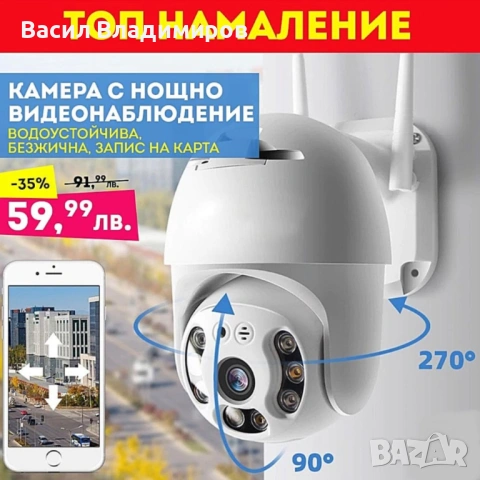 Куполна Камера A0012 + Карта 64GB