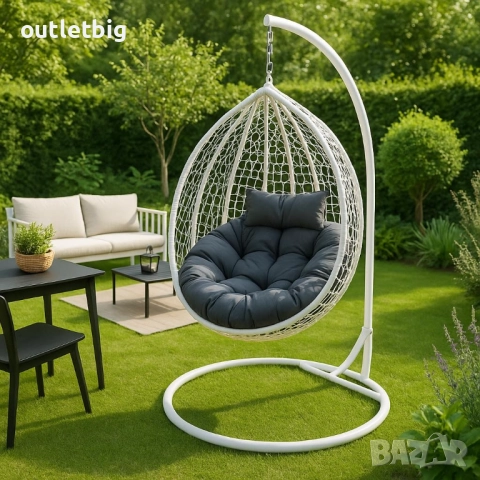 Градинска висяща люлка тип гнездо,яйце–Промоция!