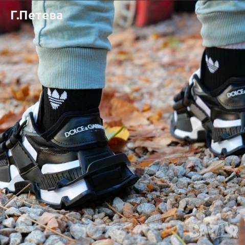 Мъжки Сникърси-Dolce&Gabbana- Бяло и Черно 