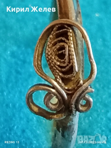 КРАСИВ АЖУРЕН СРЕБЪРЕН ПРЪСТЕН ФИЛИГРАННА ИЗРАБОТКА ЕТНО АРТ 38917, снимка 3 - Пръстени - 52737221