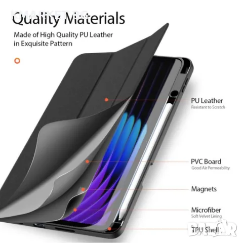 Xiaomi Pad 7 / 7 Pro DUX DUCIS Кожен Калъф и Протектор, снимка 6 - Калъфи, кейсове - 48601267