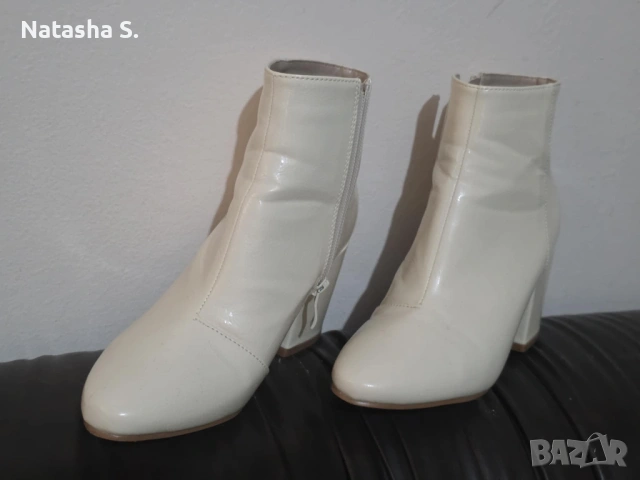 Елегантни боти на ток RAID, екрю – нови, неносени (36), снимка 3 - Дамски боти - 53473504