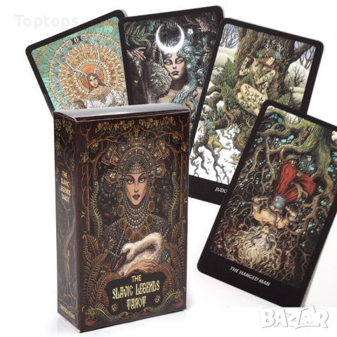 Вълшебни таро карти: Elemental Wisdom Tarot & Dark Mansion Tarot & Slavic Legends Tarot, снимка 13 - Карти за игра - 34659537