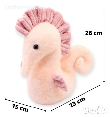 Плюшена играчка Морско Конче, 26см, снимка 3 - Плюшени играчки - 51138130