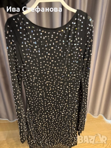 Нова блестяща празнична парти официална коктейлна рокля  с кристали диаманти, снимка 3 - Рокли - 52794472