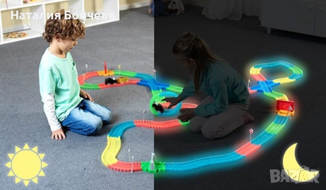 M a g i c T r a c k s Детска светеща писта 220 части, снимка 5 - Коли, камиони, мотори, писти - 53385983