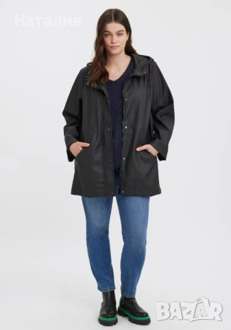 Vero Moda Curve Черно Преходно яке, размер 50, снимка 4 - Якета - 54290854