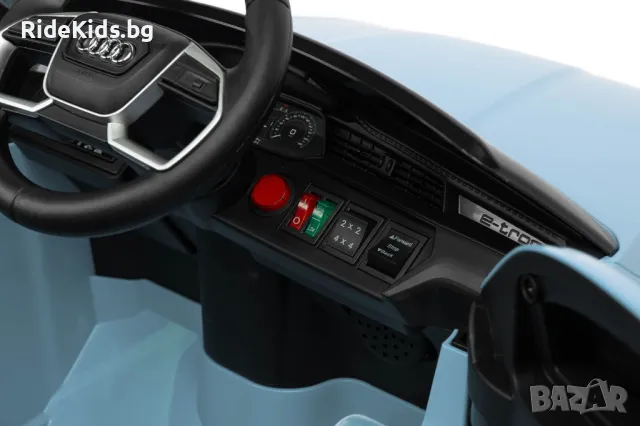 Луксозна детска акумулаторна кола AUDI ETRON SPORTBACK – Синя, с дистанционно и LED светлини, снимка 11 - Детски велосипеди, триколки и коли - 50049615
