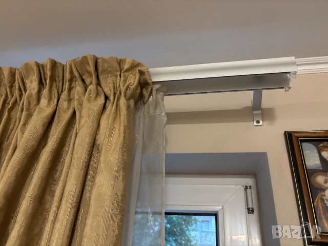 Комплект готови пердета-6 метра с двойна алуминиева релса-3 метра, снимка 9 - Пердета и завеси - 51999551