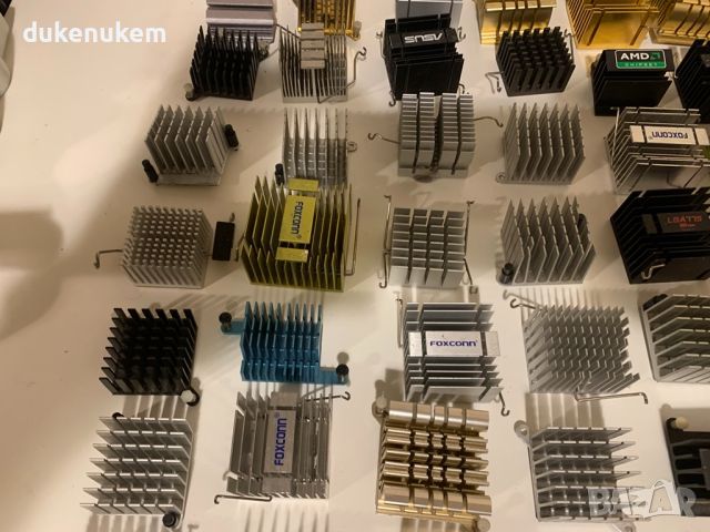 Пасивни охладители за чипсети на дънни платки/видео карти 98бр за 20лв алуминиеви радиатори различни, снимка 4 - Дънни платки - 46449724