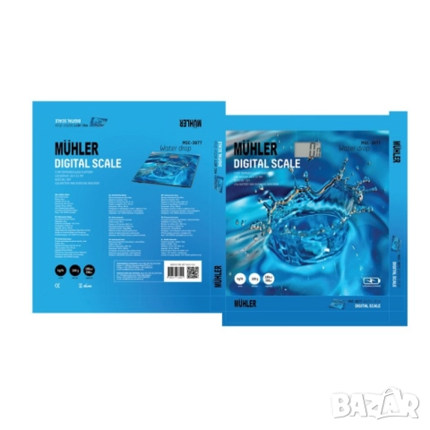 Везна Muhler MSC-3077 електронна, 180kg, снимка 3 - Друга електроника - 52112807