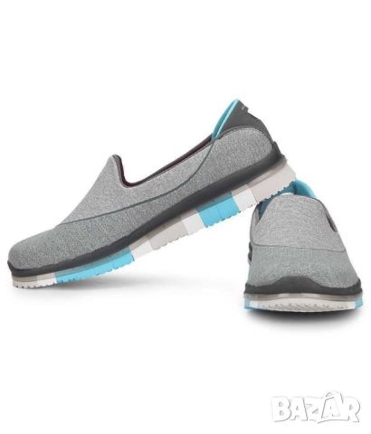 Дамски леки ежедневни обувки Skechers грo Flex, Сиви, 260 мм, 39, снимка 3 - Дамски ежедневни обувки - 45681728