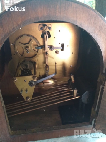 Стар антикварен английски каминен часовник, снимка 4 - Антикварни и старинни предмети - 53461942