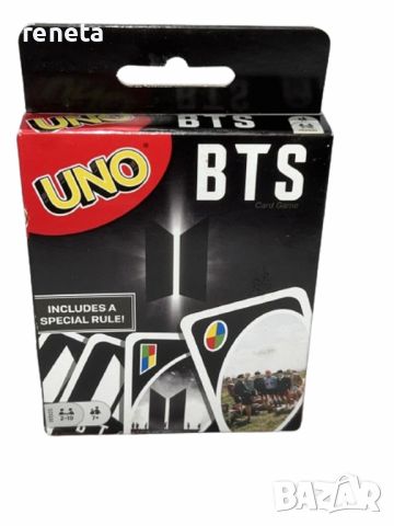 Карти за игра, Uno BTS, Картонени, снимка 1 - Образователни игри - 45953420