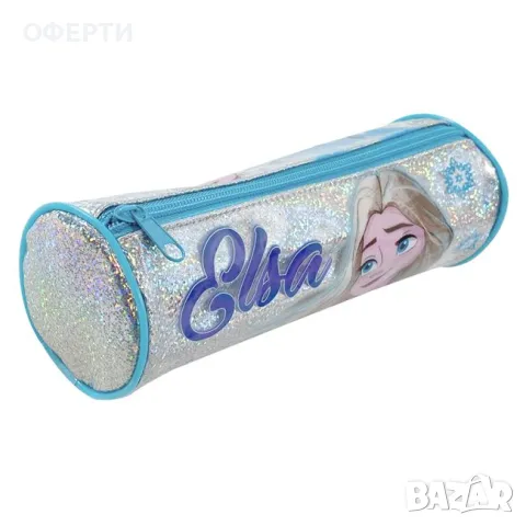 Несесерл Холографски блясък Elsa Frozen ?7.5x22.5cm арт No239867, снимка 3 - Раници - 46920796