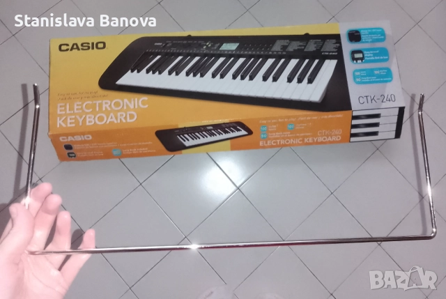 Синтезатор Casio CTK-240 + оригинален адаптор, снимка 9 - Синтезатори - 52693850