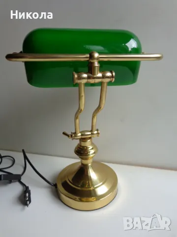 Банкерска лампа, снимка 7 - Настолни лампи - 49282143