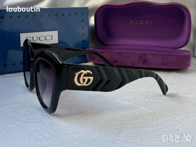 GUCCI GG0808 с лого 1:1 дамски слънчеви очила котка, снимка 8 - Слънчеви и диоптрични очила - 45197800