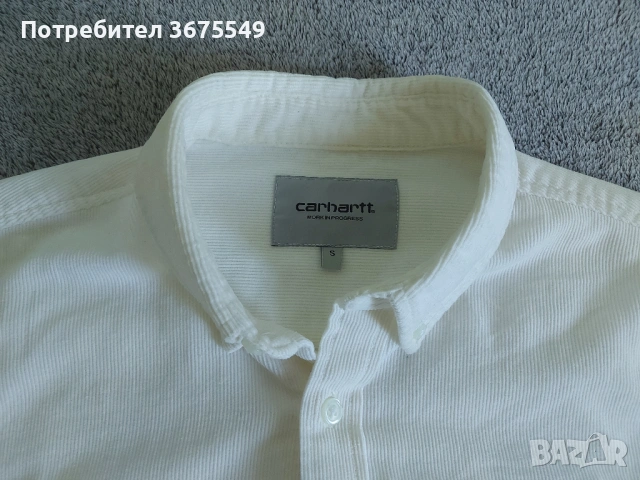 Мъжка риза Carhartt Madison Cord Shirt - размер S, снимка 5 - Ризи - 54179076