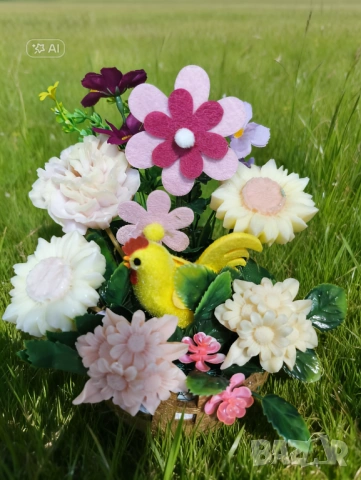 Кошници със сапунени цветя , снимка 3 - Декорация за дома - 53868521