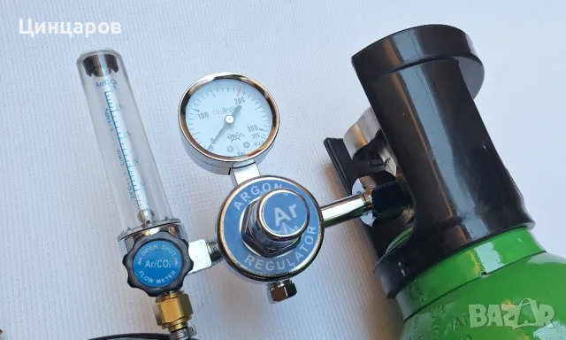 Аргон комплект-шланг,бутилка, регулатор , снимка 2 - Други машини и части - 50091081