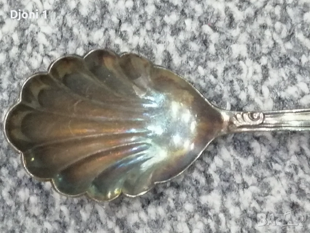 Немска сребърна лъжичка , снимка 6 - Антикварни и старинни предмети - 53494374