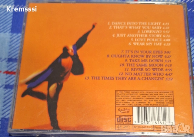 Phil Collins - Dance Into The Light , снимка 2 - CD дискове - 54126618