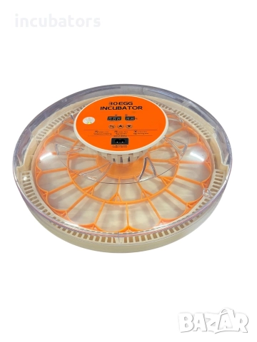 Инкубатор за 30 яйца с автоматичен контрол на температурата, дисплей за влажност