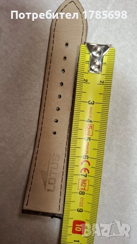 Кожена каишка 22мм, снимка 3 - Каишки за часовници - 52594164