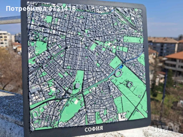 3D София на Длан: Декоративен макет на Столицата, снимка 2 - Декорация за дома - 53970904