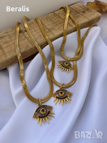 Beralis Колие Око, снимка 3 - Колиета, медальони, синджири - 53495417