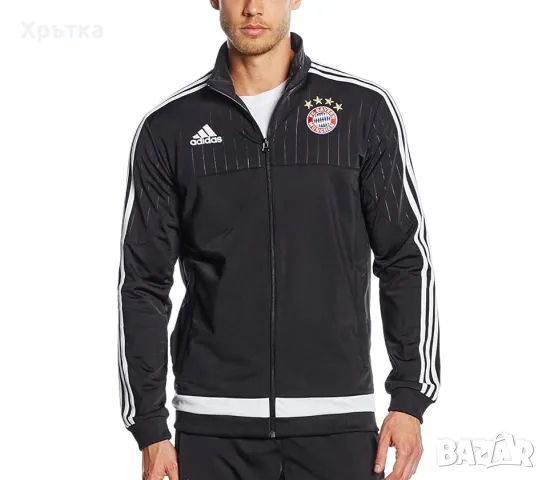 Adidas Bayern Munchen - Оригинално мъжко горнище размер L, снимка 1 - Спортни дрехи, екипи - 48826690