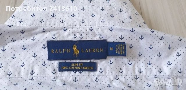 POLO Ralph Lauren Slim Fit  Stretch Cotton Mens Size M ОРИГИНАЛ! НОВО! Мъжка Риза!, снимка 17 - Ризи - 46825169