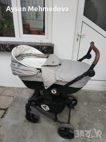 Детска комбинирана количка 3 в 1 Lorelli - Crysta, Opaline Grey, снимка 2 - Детски колички - 53859198