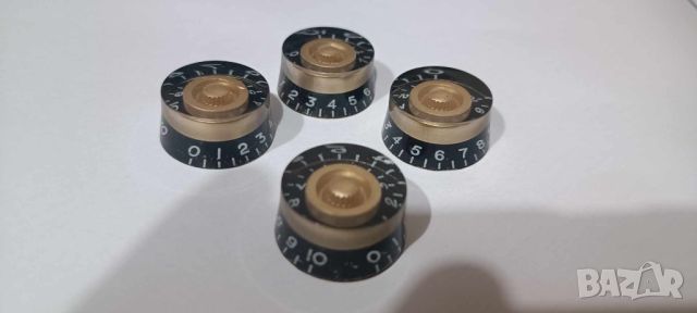 Black & Gold Speed Control Knobs, снимка 1 - Китари - 45947533