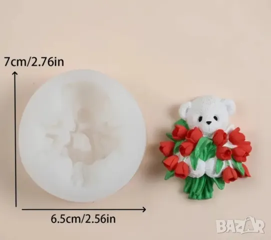 Молд мече с лалета , снимка 2 - Форми - 49683391