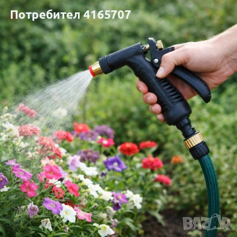 Регулируем пистолет за поливане с градински маркуч, снимка 3 - Други - 53370377