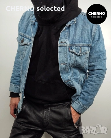 Мъжко синьо дънково яке LEVI’S Trucker Denim Jacket – размер L , снимка 12 - Якета - 54018870