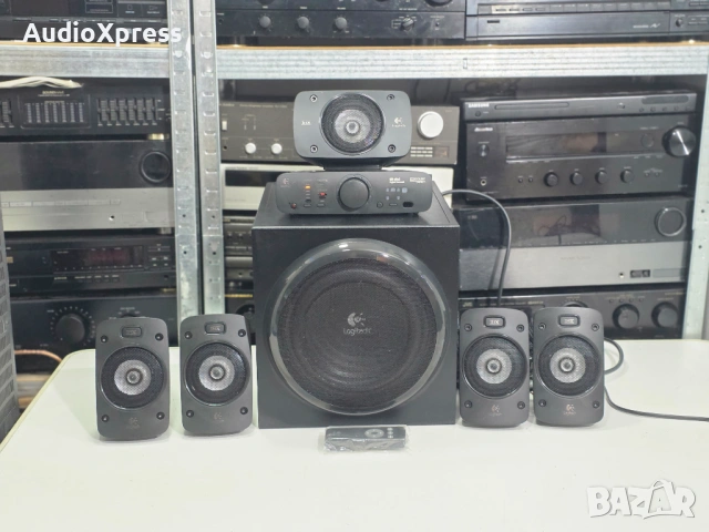 🔊 Logitech Z906 – звук като в кино, директно вкъщи! 🎬💥, снимка 4 - Ресийвъри, усилватели, смесителни пултове - 53654668