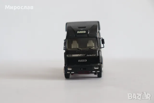 HERPA 1:87 H0 IVECO TURBOSTAR КАМИОН TIR МОДЕЛ ВЛЕКАЧ, снимка 3 - Колекции - 49391761