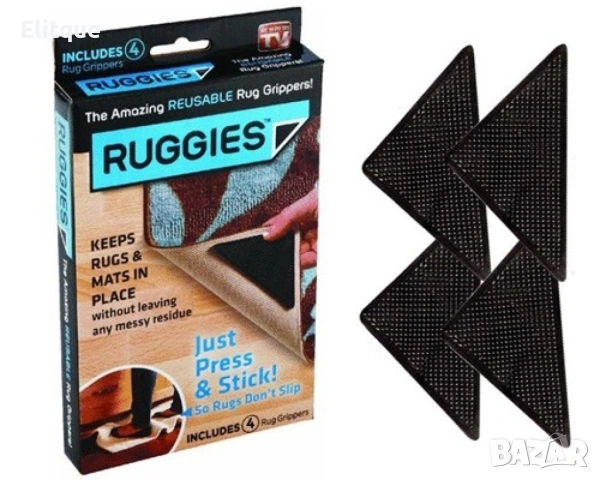Антиплъзгащи силиконови подложки за килими Ruggies 🏠, снимка 6 - Килими - 53288318