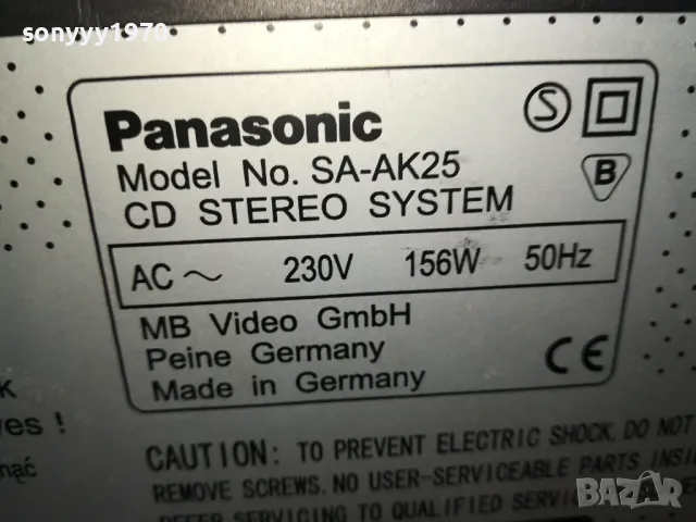 PANASONIC SA-AK25 CD DECK TUNER AMPLI 1311241717LNWCR, снимка 15 - Аудиосистеми - 47956923