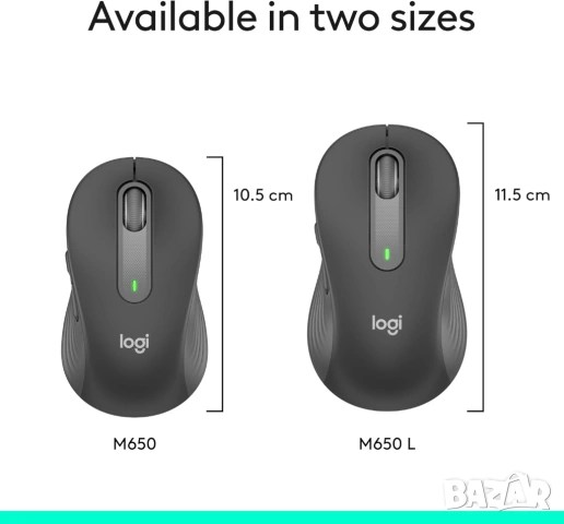 Безжична мишка Logitech Signature M650 L silent touch [Нова не разпечатана], снимка 12 - Клавиатури и мишки - 54259920